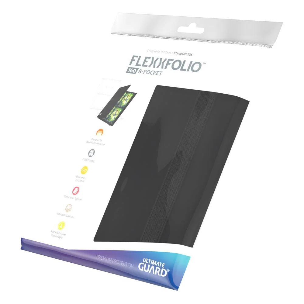 Ultimate Guard Flexxfolio Binder (160 double-sleeved cards) 8-Pocket 70 x 97 mm - Black